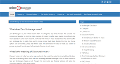 Desktop Screenshot of onlinezerobrokerage.com