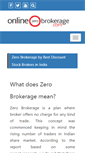 Mobile Screenshot of onlinezerobrokerage.com
