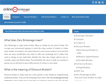 Tablet Screenshot of onlinezerobrokerage.com